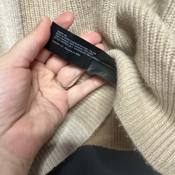 Theory Colorblock Cashmere Sweater M - Picture 6 of 6
